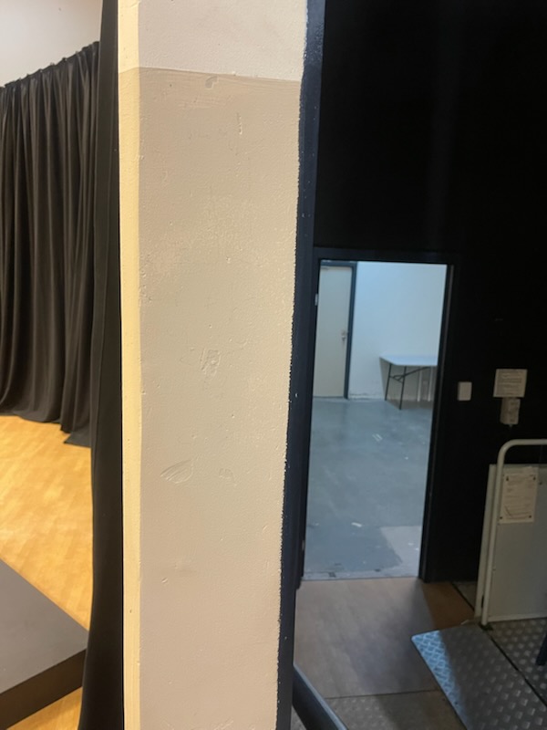 Wall after cleaning
